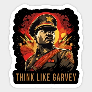 Think Like Garvey, Marcus Garvey Sticker